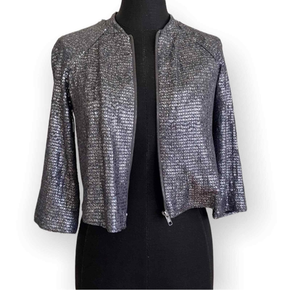 Silence + noise sequin jacket